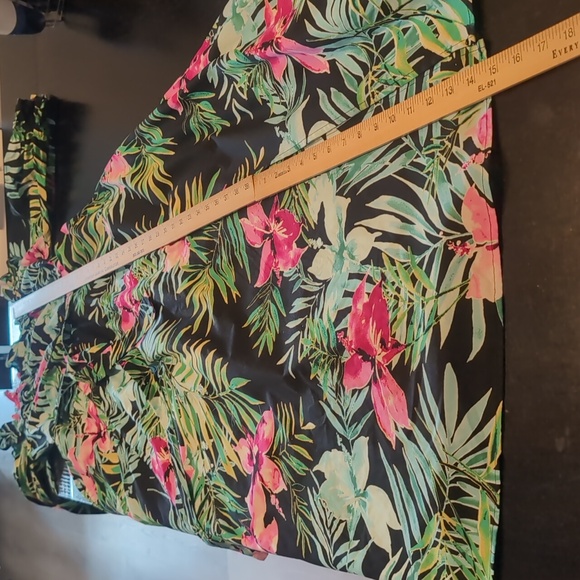 New York & Company Multi Color Floral Dress 100% Cotton Size M - Picture 4 of 13